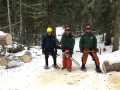 THE CREW AFTER CLEARING UNM SKI TRAIL