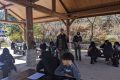 Lunch and lessons in Capulin shelter
